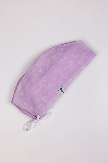 Calot Médical Unisexe Nursing - Lilas