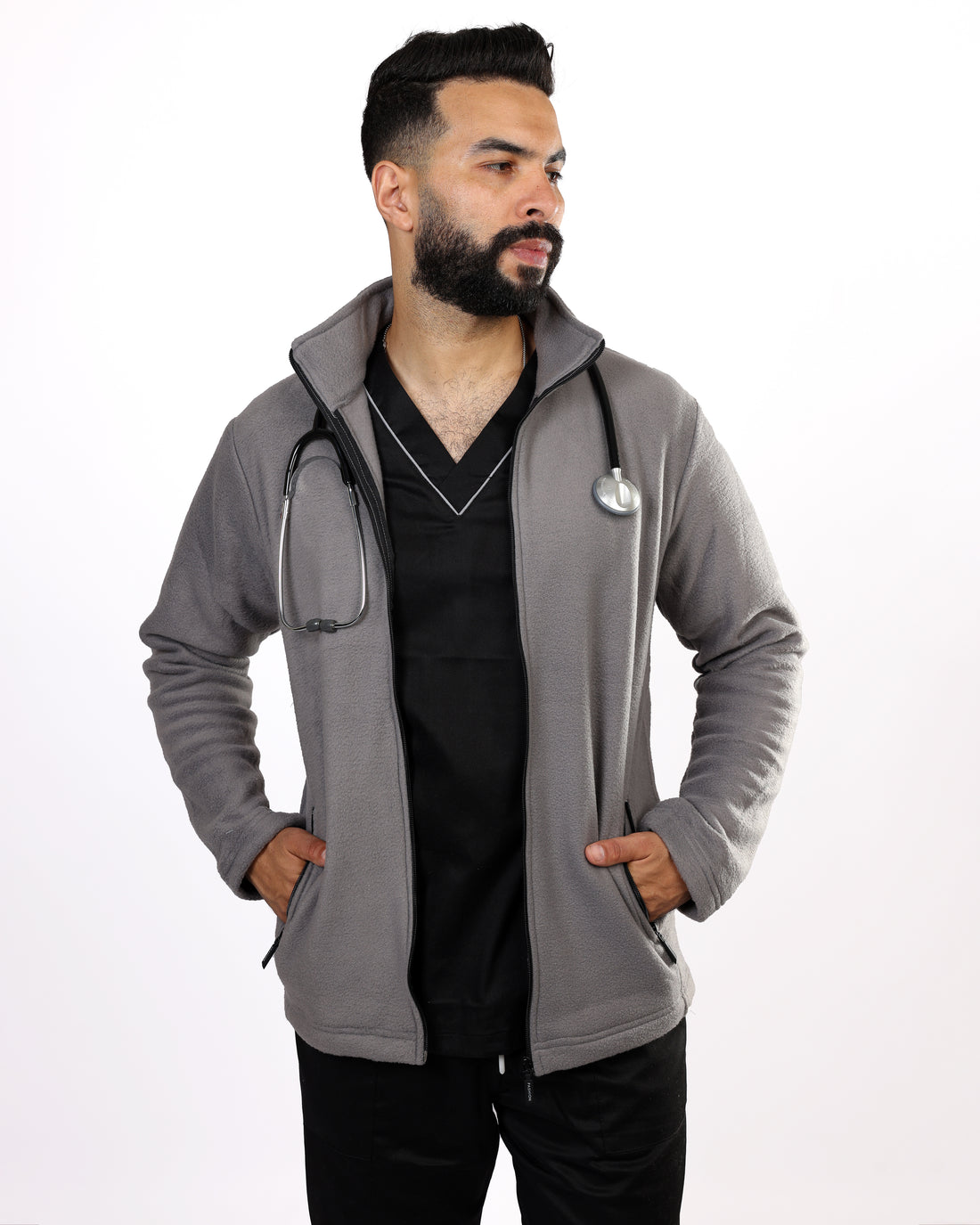 Veste Polaire Homme - Gris