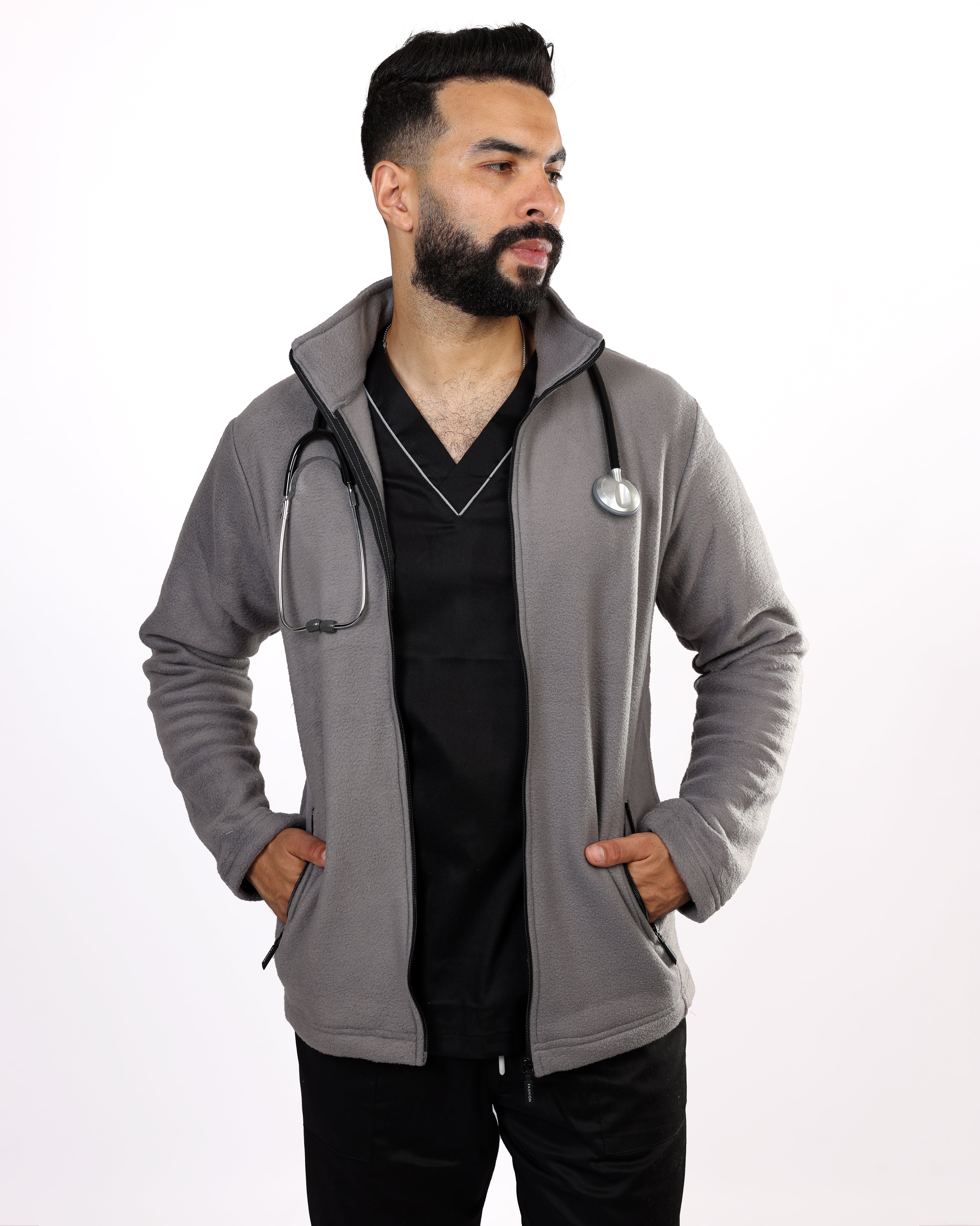 Veste Polaire Homme - Gris