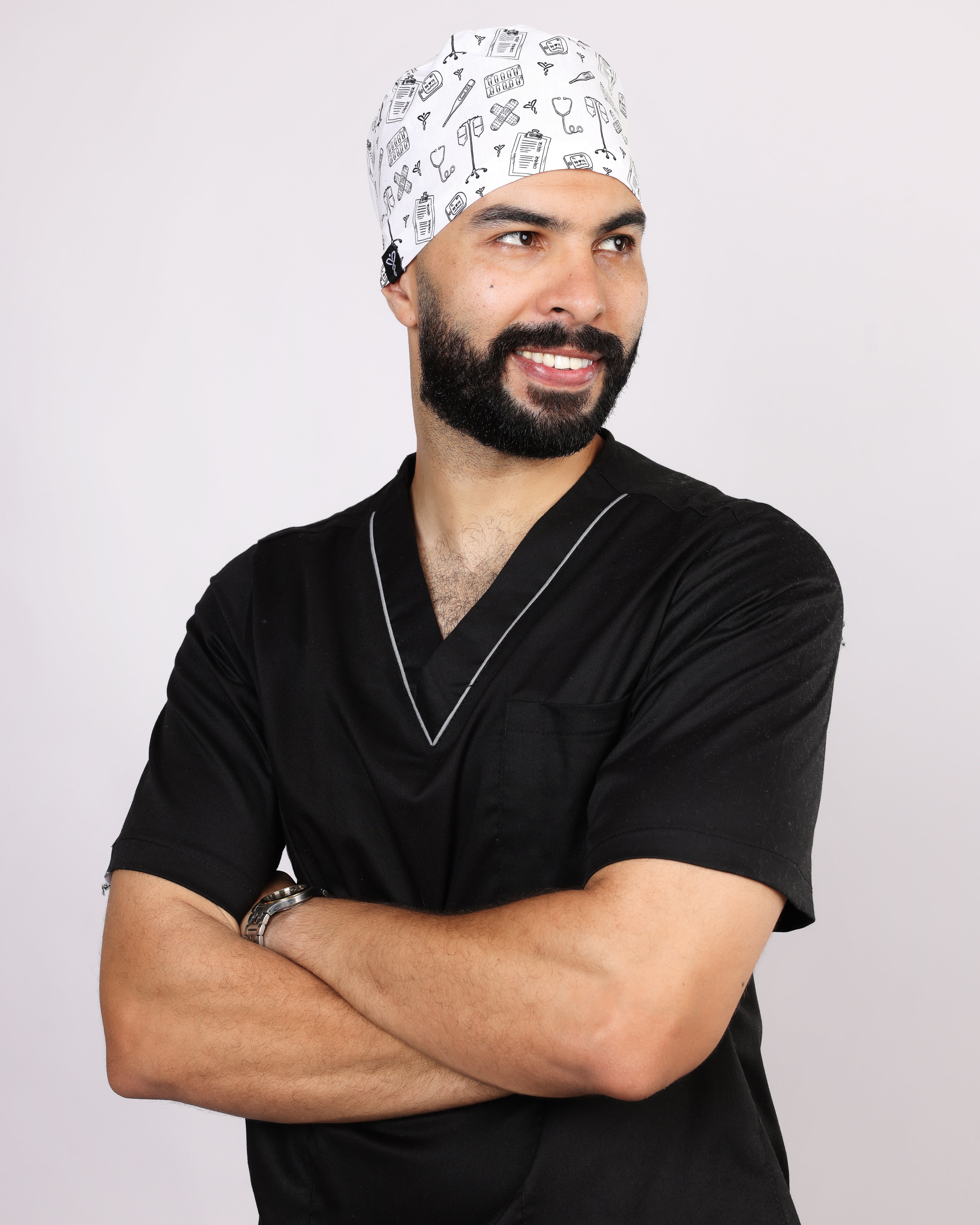 Calot Médical Nursing Unisexe –  Blanc