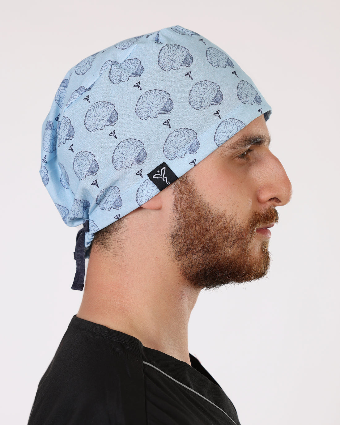Calot Médical Unisexe –  Motif Brain Mood Bleu Ciel