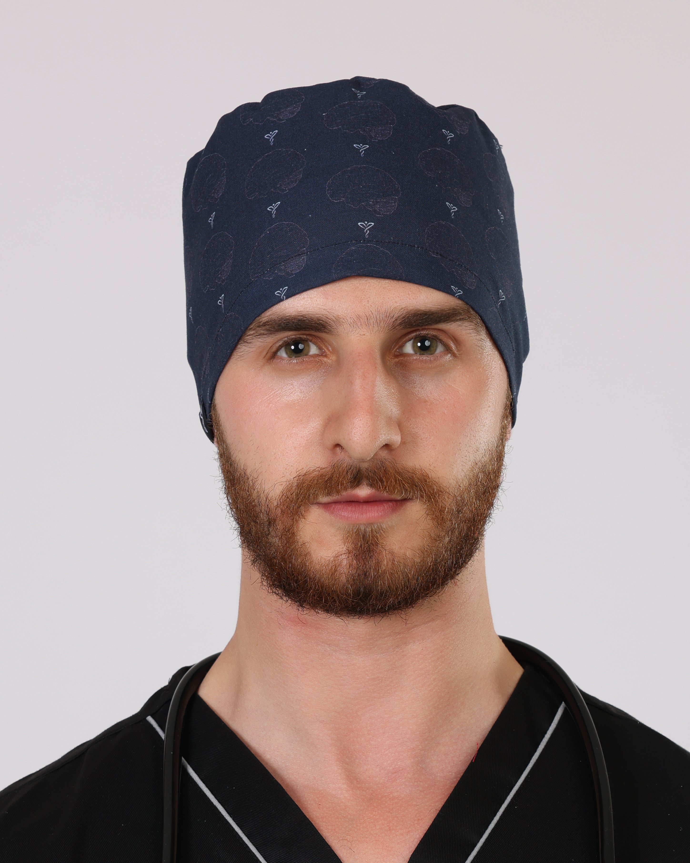 Calot Médical Unisexe –  Motif Brain Mood Indigo