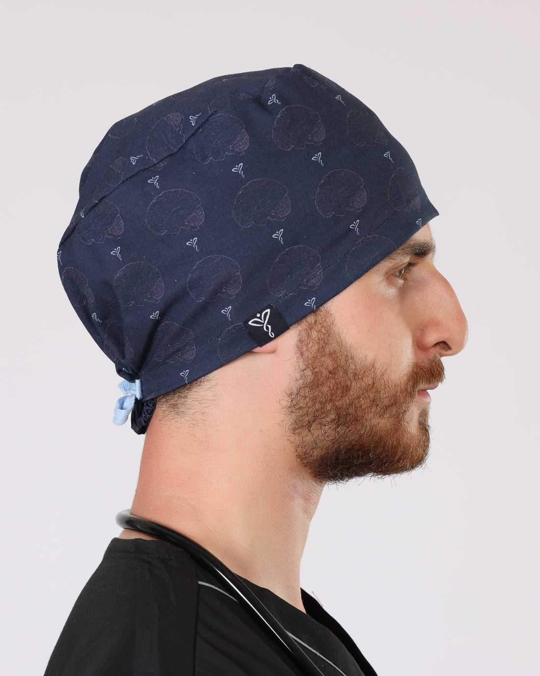 Calot Médical Unisexe –  Motif Brain Mood Indigo