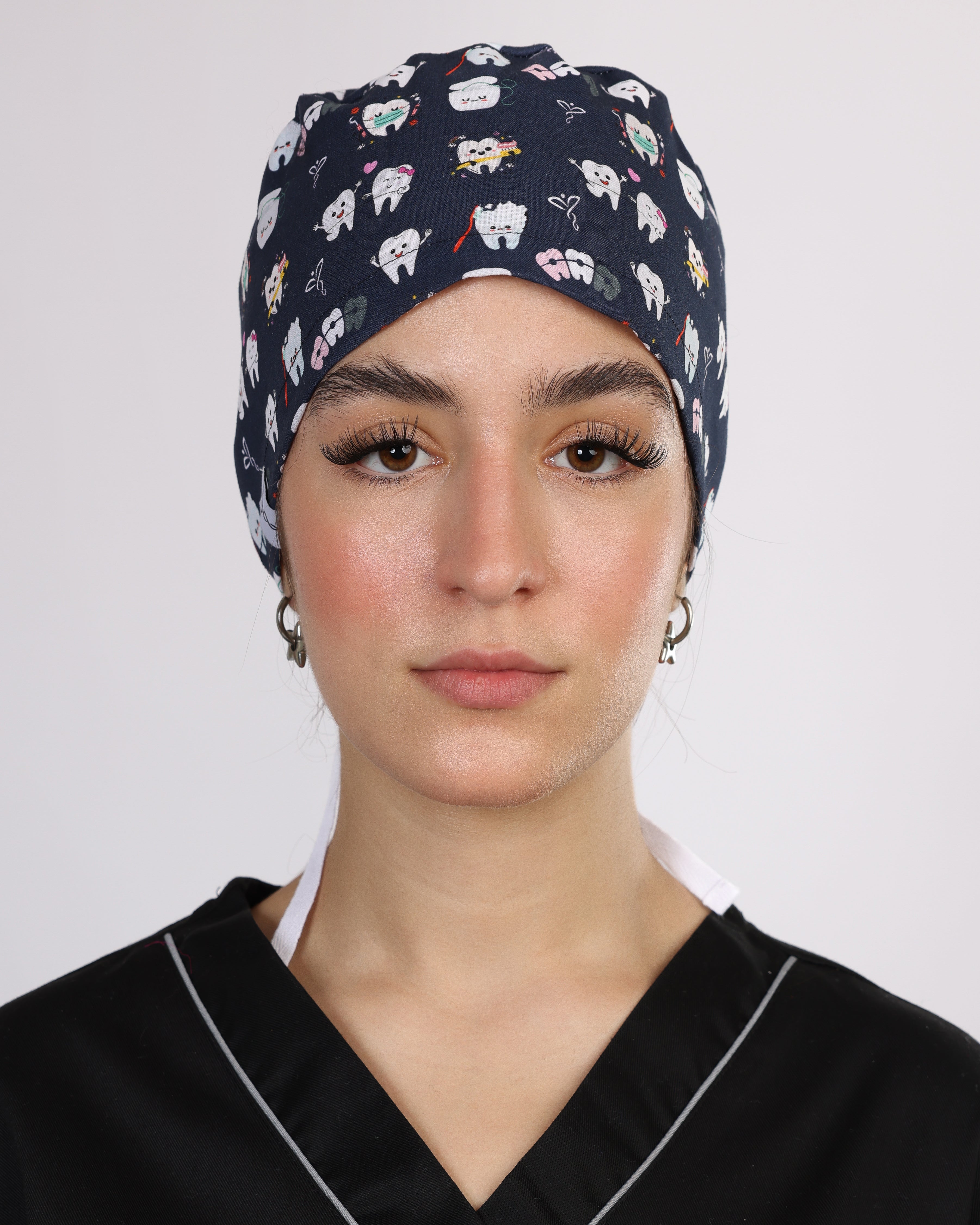 Calot Médical Unisexe – Motif Funny Teeth Bleu Indigo