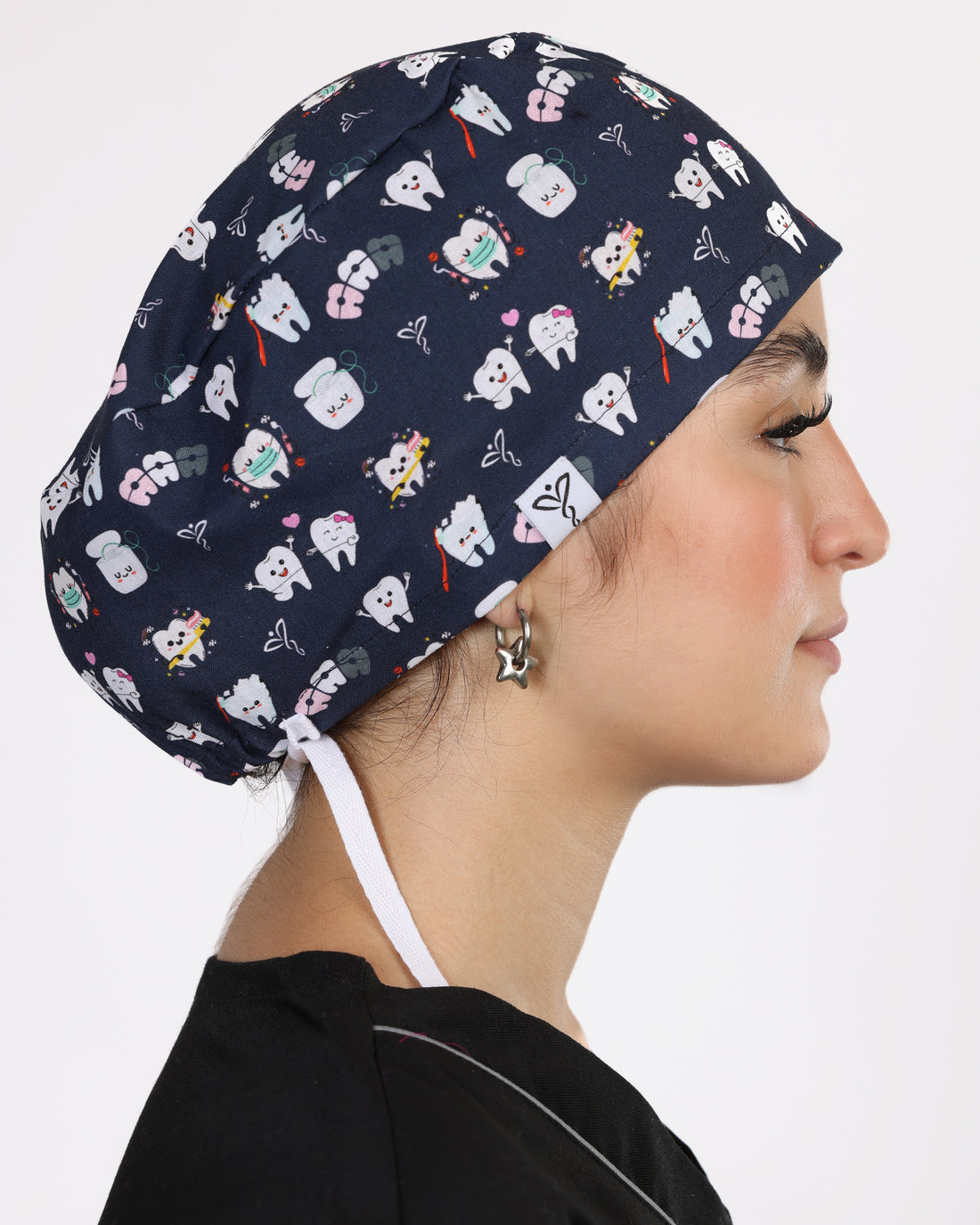 Calot Médical Unisexe – Motif Funny Teeth Bleu Indigo