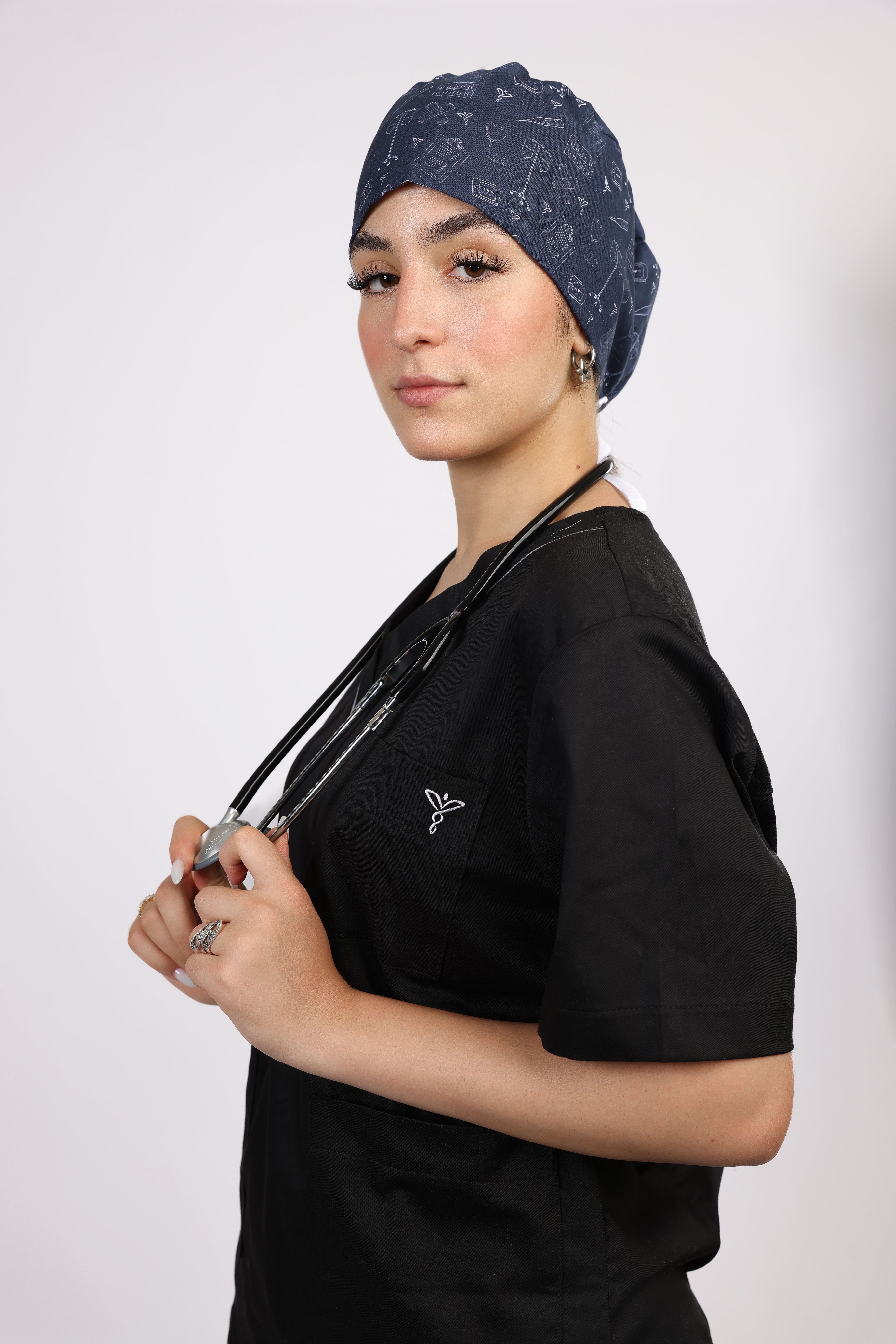 Calot Médical Unisexe Nursing - Indigo foncé