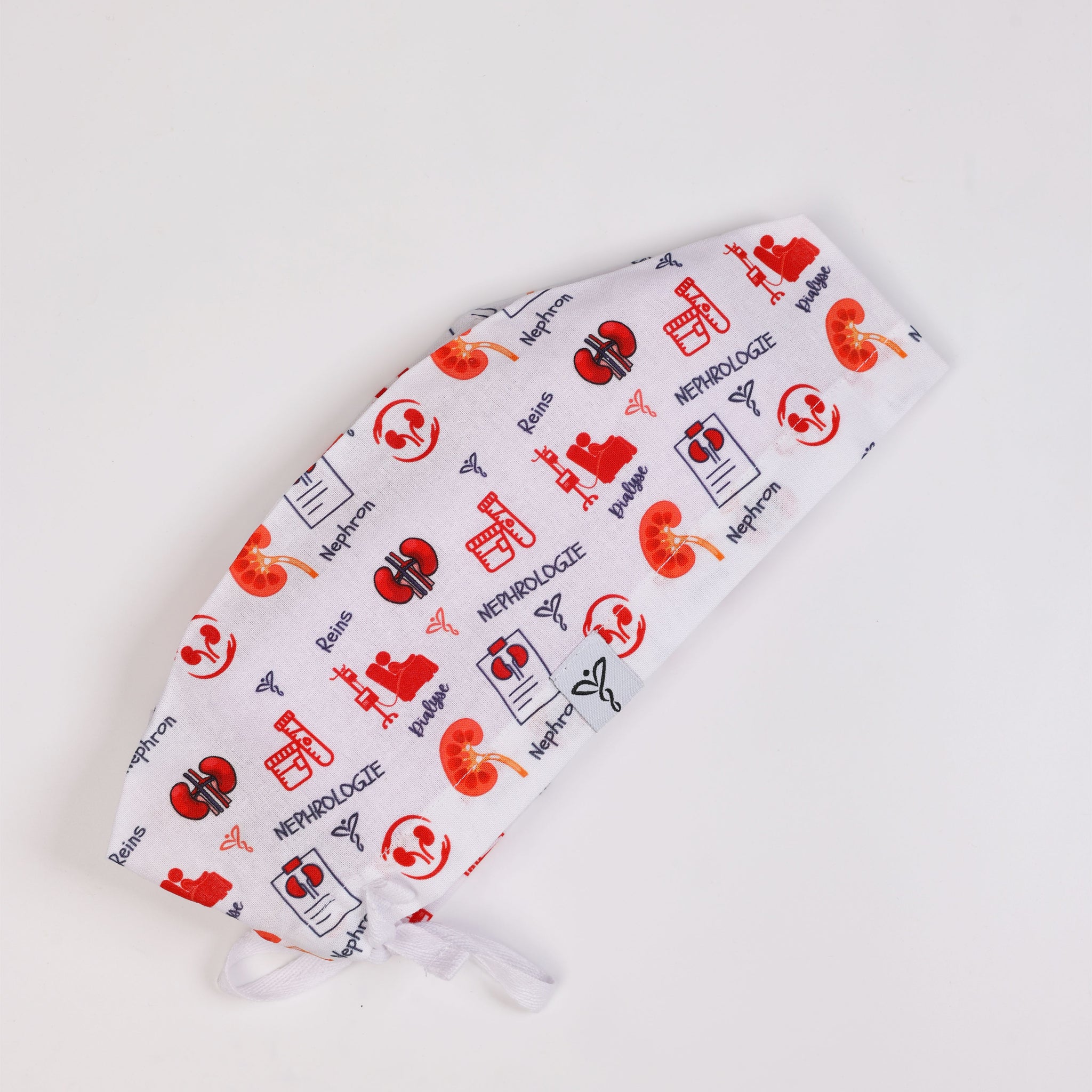 Calot Médical Unisexe –  Motif NéphroCare Blanc