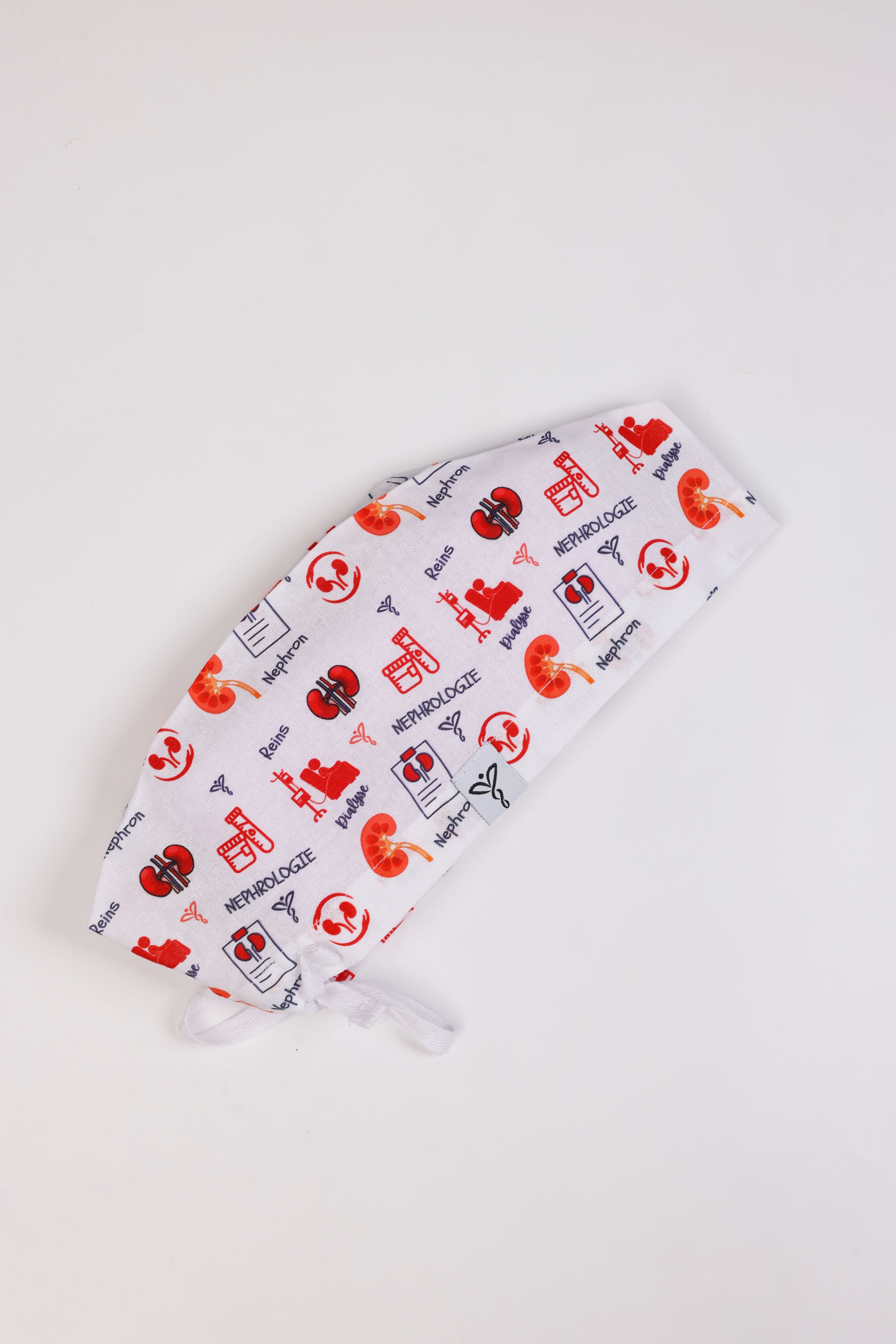 Calot Médical Unisexe –  Motif NéphroCare Blanc