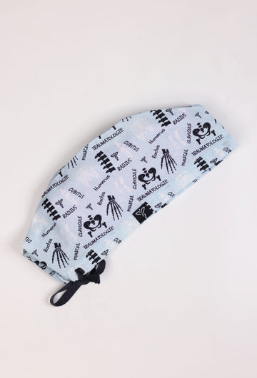Calot Médical Unisexe –  Motif Traumato Bleu Glacier