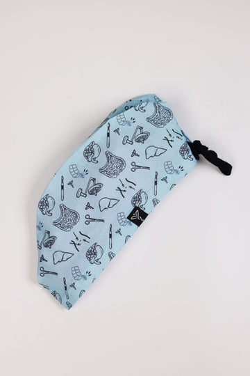 Calot Médical Unisexe – Motif Viscéral Bleu Ciel