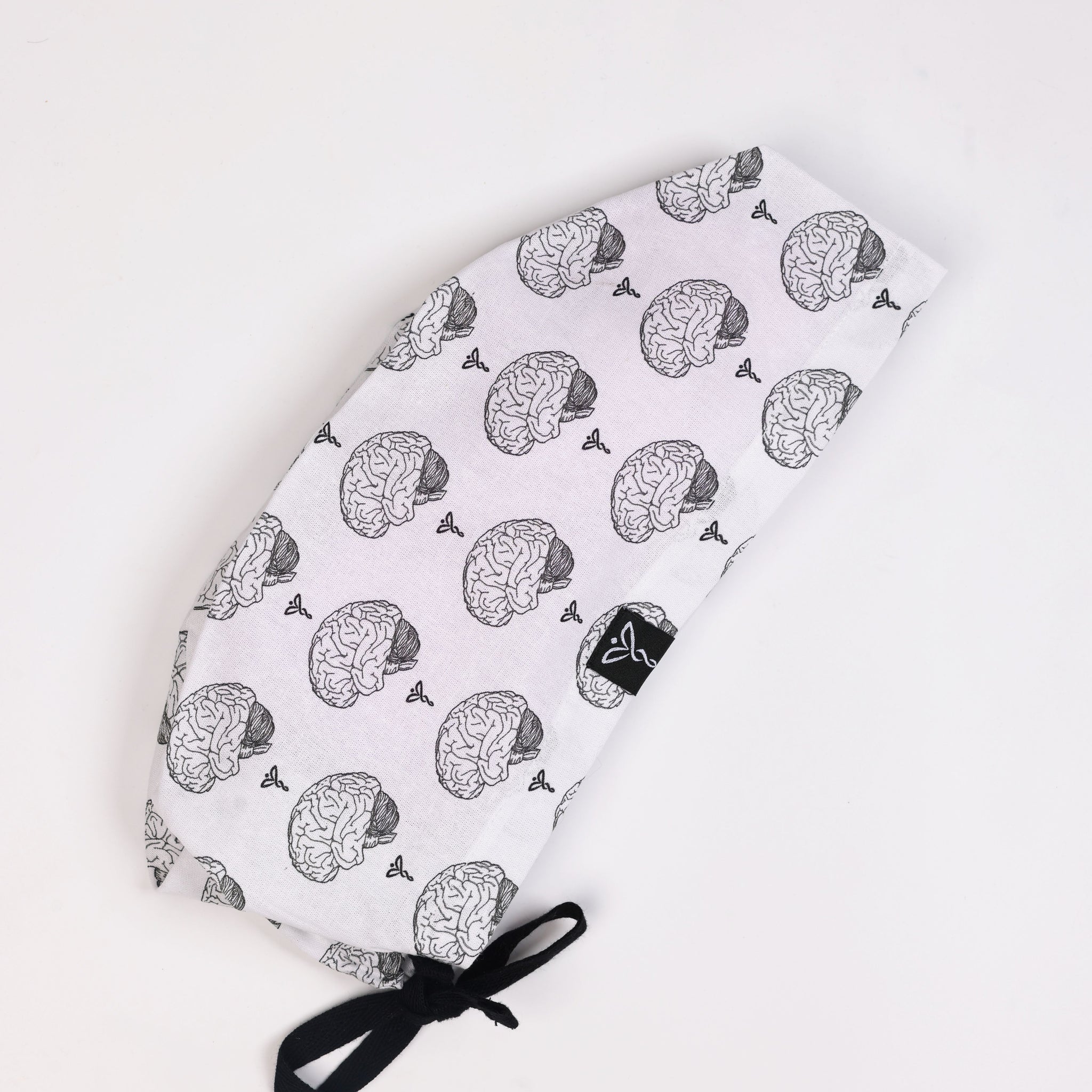 Calot Médical Unisexe –  Motif Brain Mood Blanc