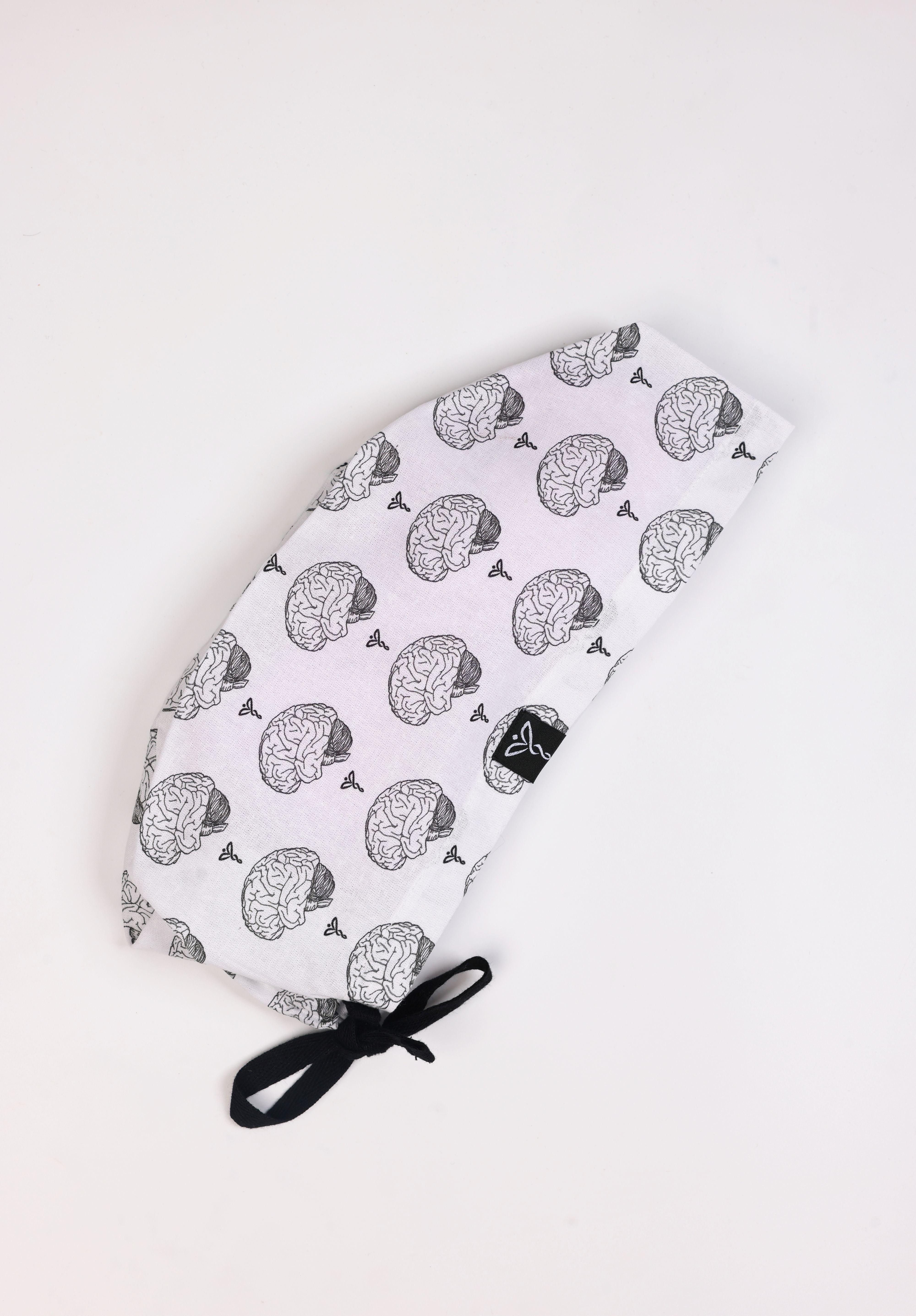 Calot Médical Unisexe –  Motif Brain Mood Blanc